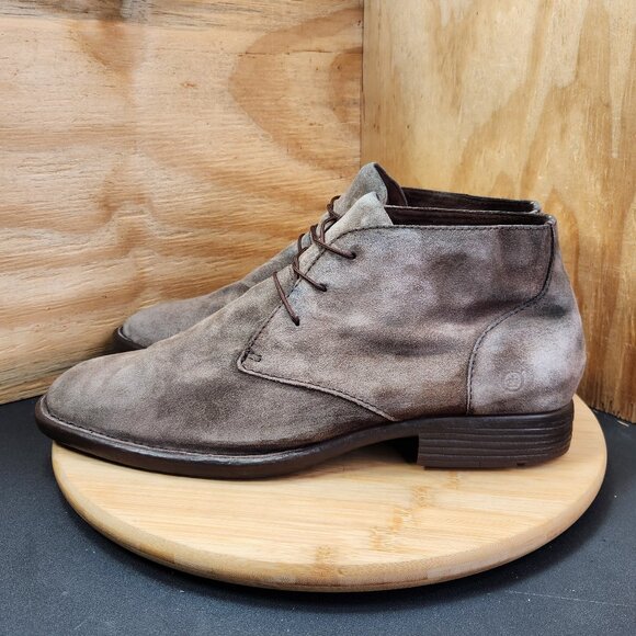 Born McNeil Distressed Taupe Suede Chukka Lace Up Boots - Picture 5 of 10